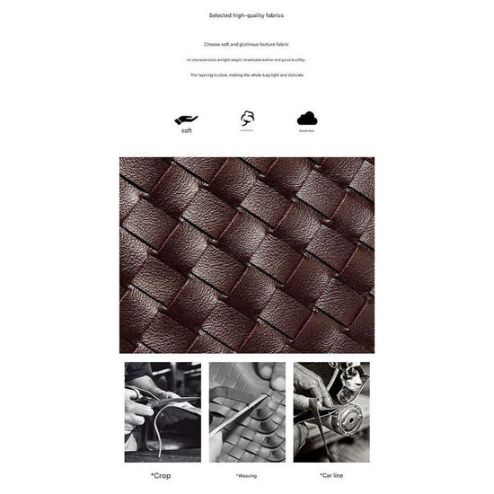 Khaki Woven Shoulder Bag - Stylish Dumpling Bag, Simple and Versatile Crossbody for Women