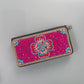 Rose Red Four-Leaf Clover Ethnic Style Beaded Clutch - Handmade Retro Wallet Style 8
