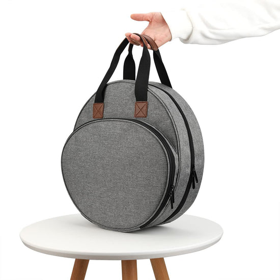 Gray Multi-Compartment Embroidery Bag - Keep Your Projects Organized