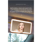 White Single button Car Sun Visor Makeup Mirror with LED Light - Tri-Color, Touch Control