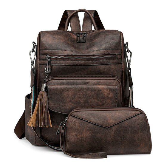 Coffee Rough Grain Fashionable Women&