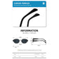 Gold + Black 2-PCS Retro Oval Sunglasses with UV Protection for Men & Women