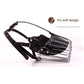 Black Metal Basket Dog Muzzle - Anti-Bite & Anti-Barking - M