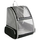 Black Foldable Pet Carrier Backpack - Breathable Mesh Travel Bag for Cats & Small Dogs