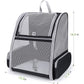 Pink Foldable Pet Carrier Backpack - Breathable Mesh Travel Bag for Cats & Small Dogs