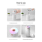 Pink 300ml USB Air Humidifier - Quiet Mini Humidifier for Bedroom, Office, Car