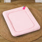 Pink Breathable Cooling Pet Mat - Ice Bean Summer Bed for Small Dogs (M : 42x58cm)