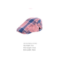 2-PCS Green Lightweight Checkered Flat Cap - Adjustable Retro Driver Hat for Men & Women