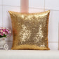 Shiny Sequin Pillowcase - Single-sided gorgeous pillowcase  (Gold pair: 45x45cm)