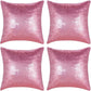 Shiny Sequin Pillowcase - Single-sided gorgeous pillowcase  (Pink pair: 40x40cm)
