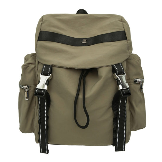 Army Green Lightweight Nylon Backpack - Water Resistant Travel Daypack for Women & Men