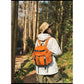 Brown Lightweight Nylon Backpack - Water Resistant Travel Daypack for Women & Men