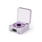 Purple Waves Retro Bluetooth Speaker Clock with Ambient Light Projector