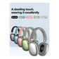 Green Comfortable Over-Ear Headphones - Hi-Fi Sound, Long Battery, Swivel Control