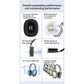 Blue Comfortable Over-Ear Headphones - Hi-Fi Sound, Long Battery, Swivel Control