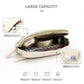 Beige Waterproof Wristlet Wallet - Nylon Pouch for Cards, Phone & Coins(Without Mobile Phone)