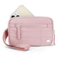 Pink Waterproof Wristlet Wallet - Nylon Pouch for Cards, Phone & Coins(Without Mobile Phone)