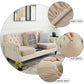 2 Pcs Peacock Blue Elegant Polyester Sofa Cover - Full Protection Against Cat Scratches & Wear