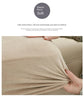 2 Pcs Beige Elegant Polyester Sofa Cover - Full Protection Against Cat Scratches & Wear