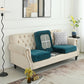 2 Pcs Green Elegant Polyester Sofa Cover - Full Protection Against Cat Scratches & Wear