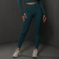 Size S Dark Green Seamless High-Waisted Yoga Pants for Women - Lift Workout Leggings for Running, Gym, and Fitness