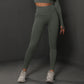 Size L Dark Grey Seamless High-Waisted Yoga Pants for Women - Lift Workout Leggings for Running, Gym, and Fitness