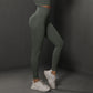 Size M Dark Grey Seamless High-Waisted Yoga Pants for Women - Lift Workout Leggings for Running, Gym, and Fitness