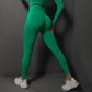 Size S Bright Green Seamless High-Waisted Yoga Pants for Women - Lift Workout Leggings for Running, Gym, and Fitness