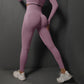 Size S Light Purple Seamless High-Waisted Yoga Pants for Women - Lift Workout Leggings for Running, Gym, and Fitness