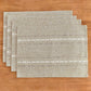 4 Pcs Beige Woven Placemats - Heat Resistant Kitchen Table Mats, Coffee Tea Cup Coasters, Linen Blend Dining Decor