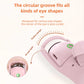 White Heated Eyelash Curler - 3 Temperature Settings, Long-Lasting Curl, Mini Electric Lash Curler