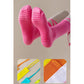 3 Pcs Pink Non-Slip Yoga Socks with Cross Straps - Cotton Pilates Dance Socks for Women, Lightweight Comfort