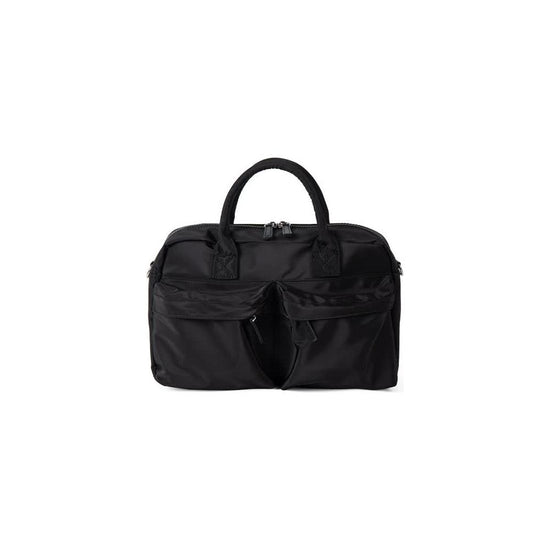 Black Casual Nylon Tote Bag - Lightweight Korean-Style Crossbody Bag, Large Capacity