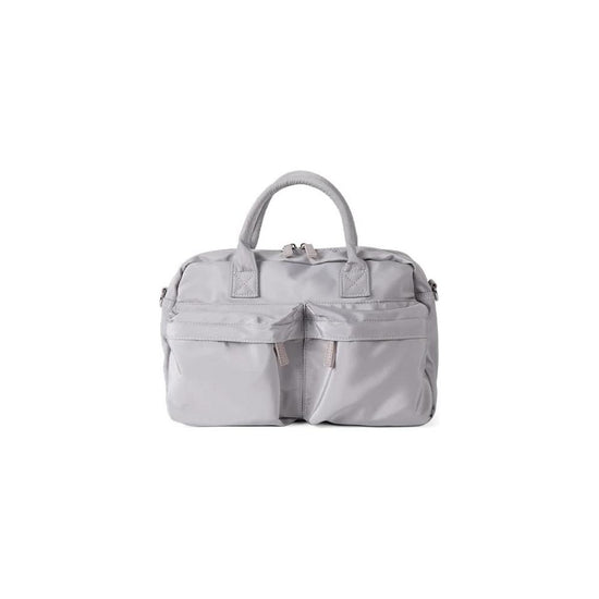 Grey Casual Nylon Tote Bag - Lightweight Korean-Style Crossbody Bag, Large Capacity