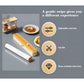 2 Pcs Beige And white Bidirectional Cling Film Cutter - Reusable Wrap Dispenser for Cling Film, Foil, and Parchment, 36x7x5cm (Cling Film Not Included)