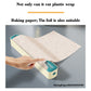2 Pcs Beige And white Bidirectional Cling Film Cutter - Reusable Wrap Dispenser for Cling Film, Foil, and Parchment, 36x7x5cm (Cling Film Not Included)