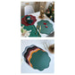 Coffee Nordic Style Faux Leather Placemats Set of 4 - Heat-Resistant Waterproof Table Mats 38x38cm(cutlery not included)