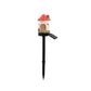 Style 2 White And Red Solar Resin Garden Stake Light - Outdoor Landscape Light for Yard and Patio Decor