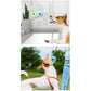 2 Pcs White And Blue Interactive Pet Treat Dispensing Ball - Food-Grade Silicone Rolling Toy for Dogs with 1.5 cm Leakage Hole