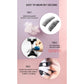Style 2 Black Magnetic False Eyelashes Kit - 3 Pairs with Applicator Clip and Mirror Case