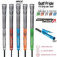 2 Pcs Orange Standard MCC PLUS4 Golf Grip - Standard Rubber and Cotton Thread Hybrid, 265 mm, 52g, Core 60