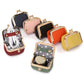Black Mini Jewelry Pouch - Compact PU Leather Coin Purse for Earrings, Rings, and Necklaces, 6.5x5x3.5cm