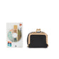 Navy Blue Mini Jewelry Pouch - Compact PU Leather Coin Purse for Earrings, Rings, and Necklaces, 6.5x5x3.5cm