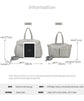 Size Small Black Stylish Multi-Function Diaper Bag - Insulated Tote with Shoulder Strap for Baby Essentials