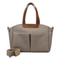 Size Small Khaki Stylish Multi-Function Diaper Bag - Insulated Tote with Shoulder Strap for Baby Essentials