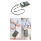 Dark Grey RFID Blocking Passport Wallet - Multi-Function Travel Organizer with Double Zipper and Crossbody Strap