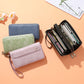 Black Floral Embossed Large Capacity Women&