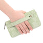 Pink Floral Embossed Large Capacity Women&