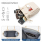 Black Mini Waterproof Oxford Backpack - Lightweight 263g Travel Crossbody Bag with Adjustable Straps