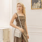 Green Mini Waterproof Oxford Backpack - Lightweight 263g Travel Crossbody Bag with Adjustable Straps